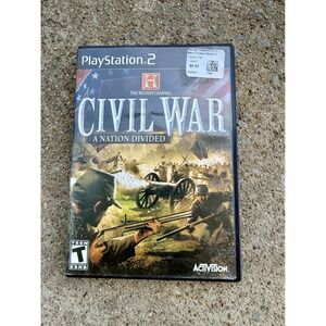 The History Channel Civil War A Nation Divided Sony PS2 Activision-Tested CIB